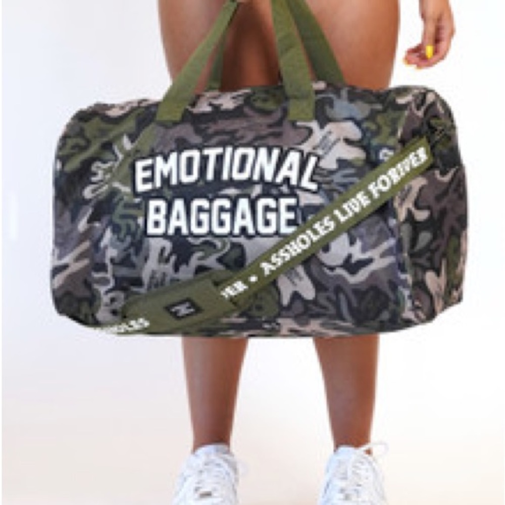 Assholes Live Forever Printed Duffel